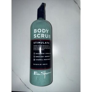 Ben Sherman Stimulate Mens Body Scrub Eucalyptus Birch Leaf VitaminE 33.8 FL OZ